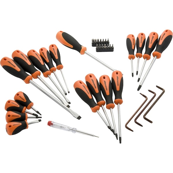 Tools 36 Piece Screwdriver & Bit Set, Comfort Grip Handles